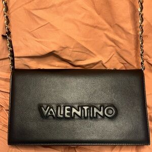 Valentino By Mario Valentino Black Crossbody Bag lena leather